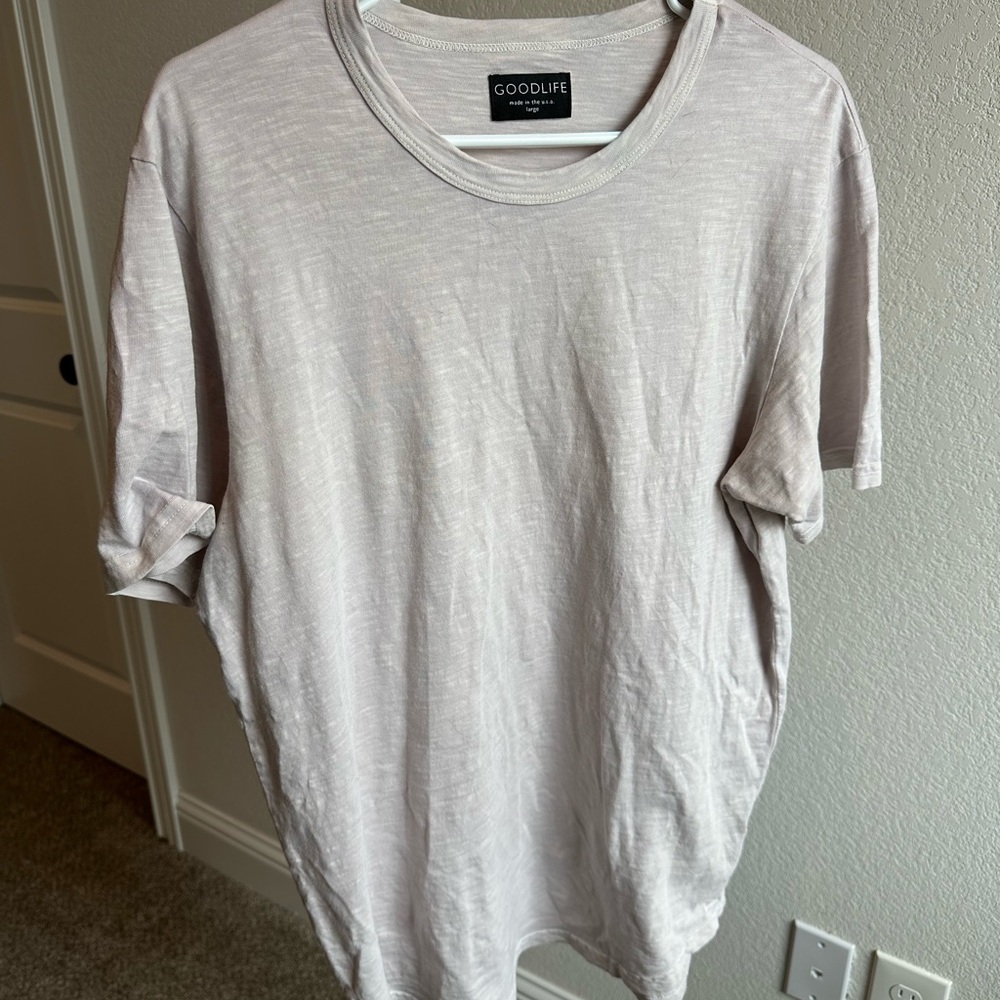 Goodlife Cream Short Sleeve Tee Relaxed Fit